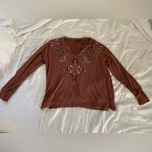 Miss Me Embroidered Sweater